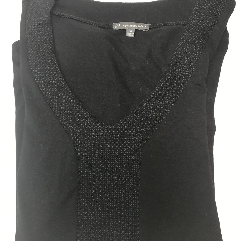 Adrianna Papell Embroidered Tunic Top - Size: M - Picture 13 of 16